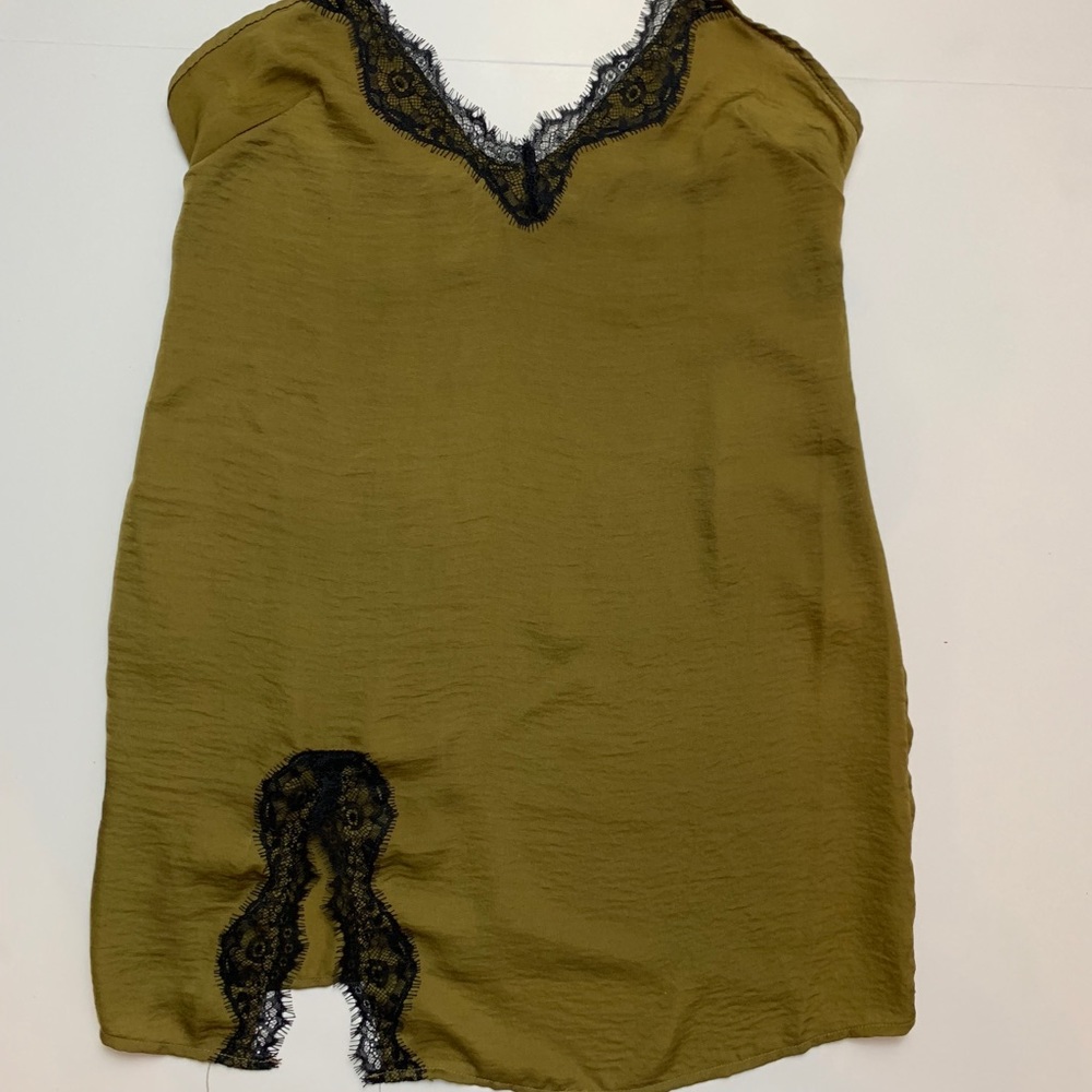 Olive lace dress